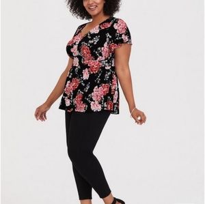 Torrid V Neck Baby Doll Top
